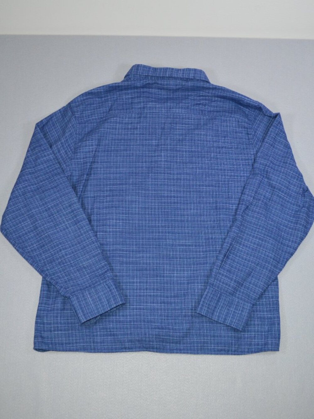 Fish Hippie Rumfront Collection Blue Plaid Hemp Blend Button Up Shirt XXL - Picture 3 of 12
